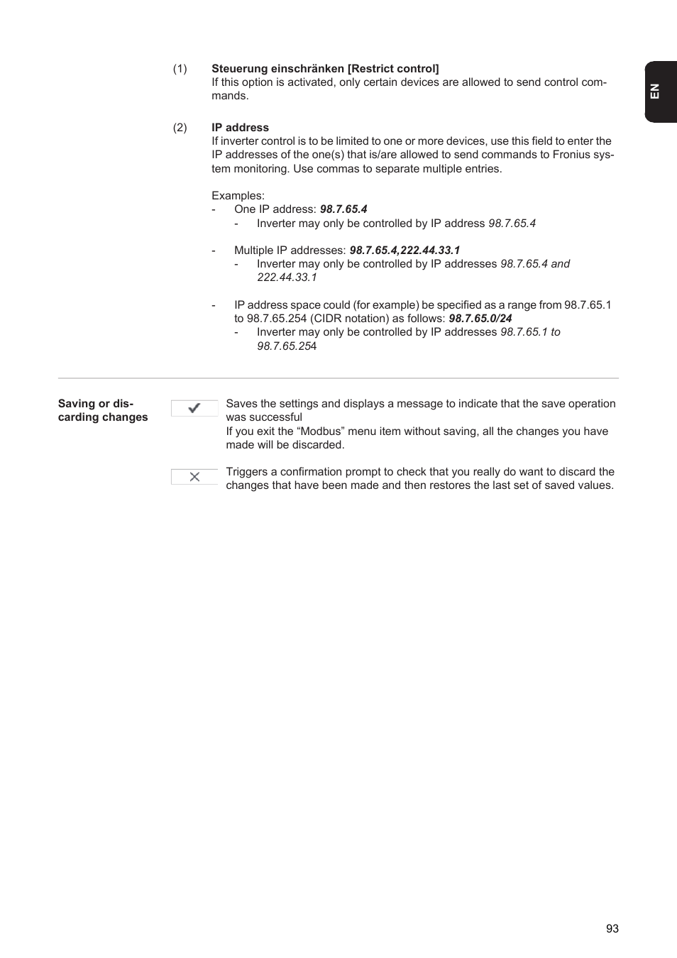 Fronius Energy Package User Manual | Page 95 / 128