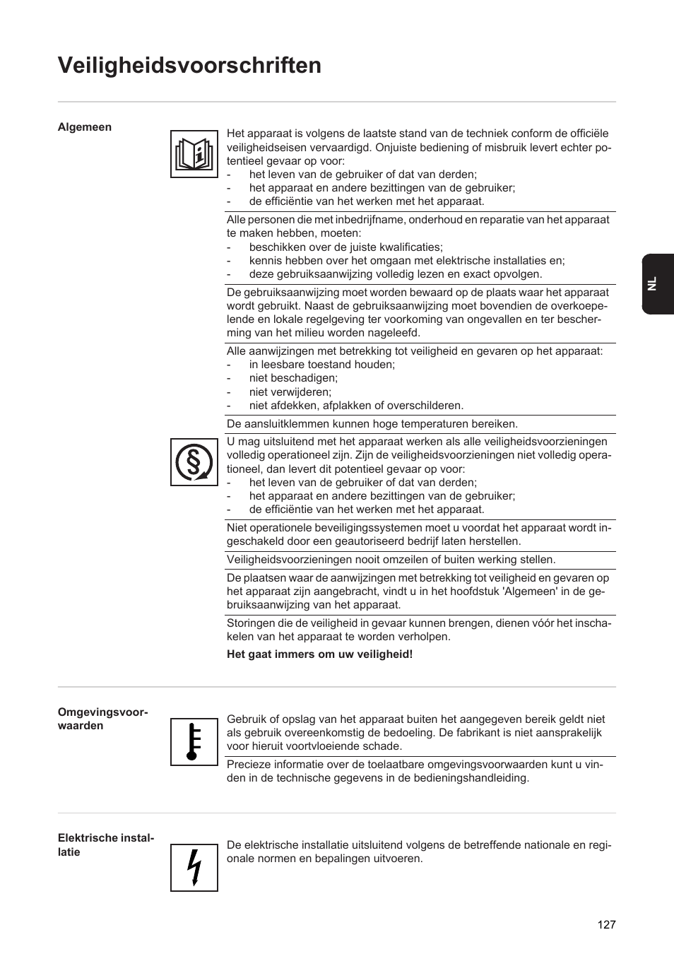 Veiligheidsvoorschriften | Fronius Agilo 360.0-3 TL User Manual | Page 129 / 166