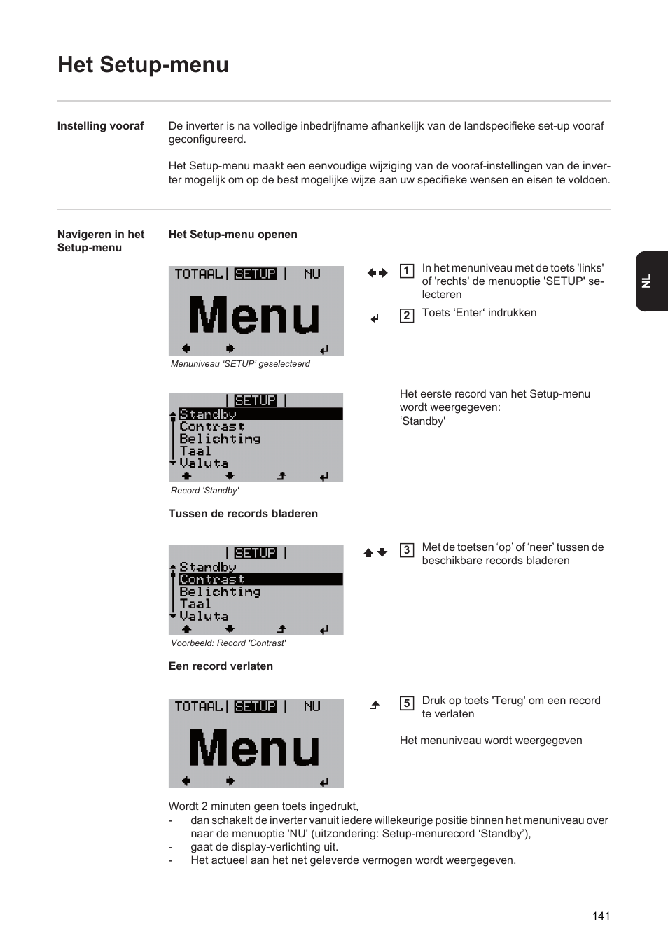 Het setup-menu | Fronius Agilo 360.0-3 TL User Manual | Page 143 / 166