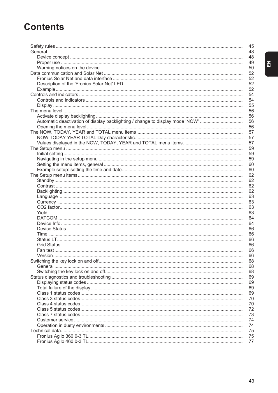 Fronius Agilo 360.0-3 TL User Manual | Page 45 / 166