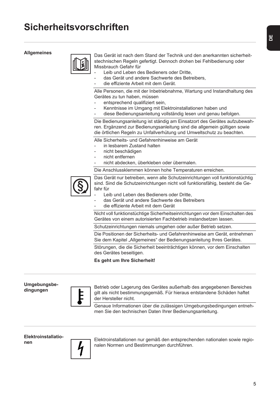 Sicherheitsvorschriften | Fronius Agilo 360.0-3 TL User Manual | Page 7 / 166
