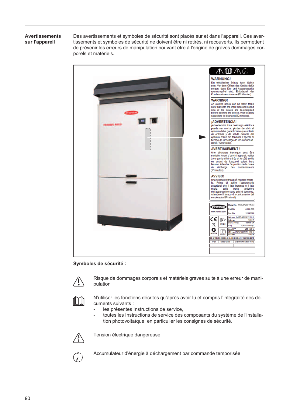 Fronius Agilo 360.0-3 TL User Manual | Page 92 / 166