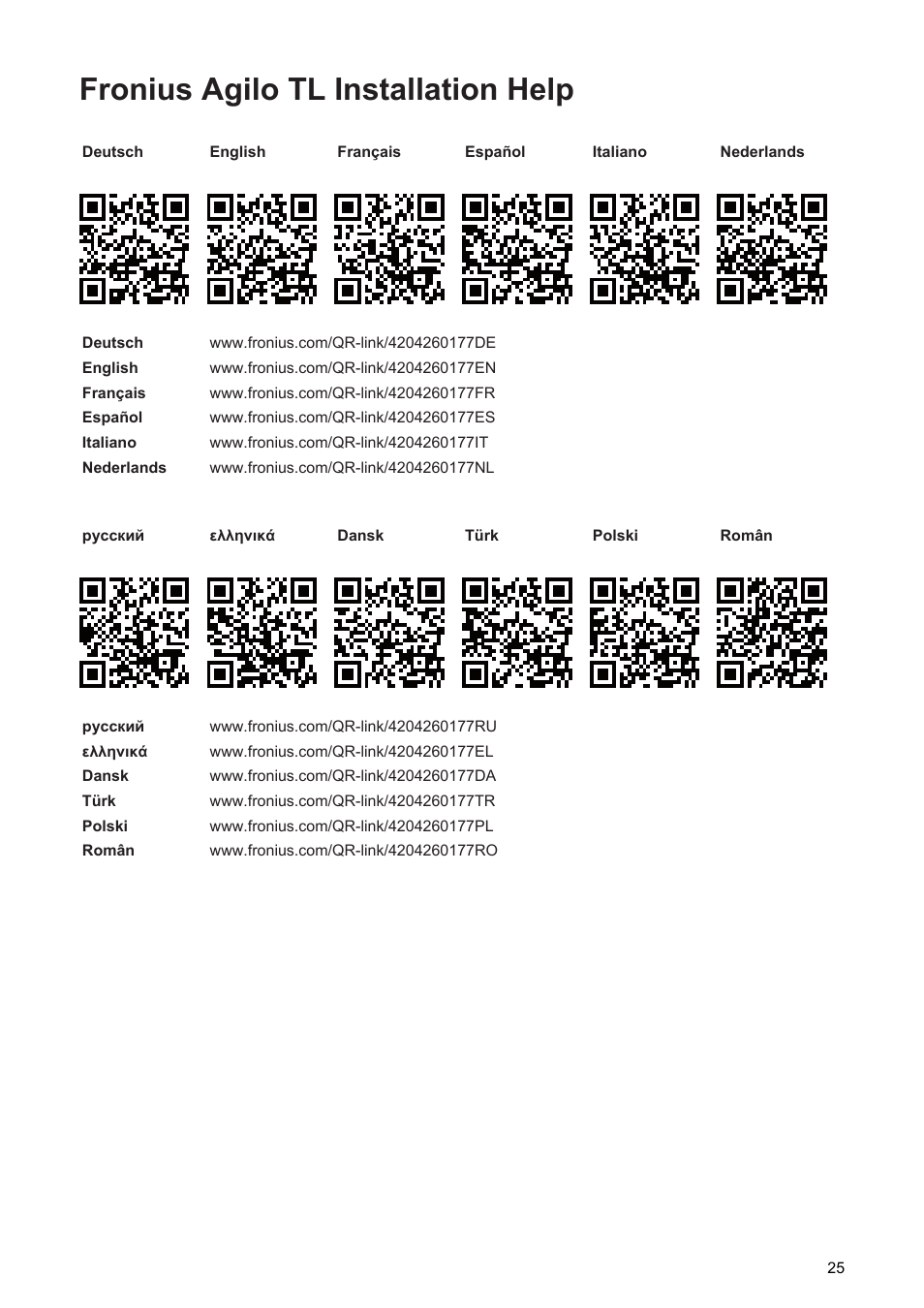 Fronius agilo tl installation help | Fronius Agilo TL Installation User Manual | Page 27 / 52