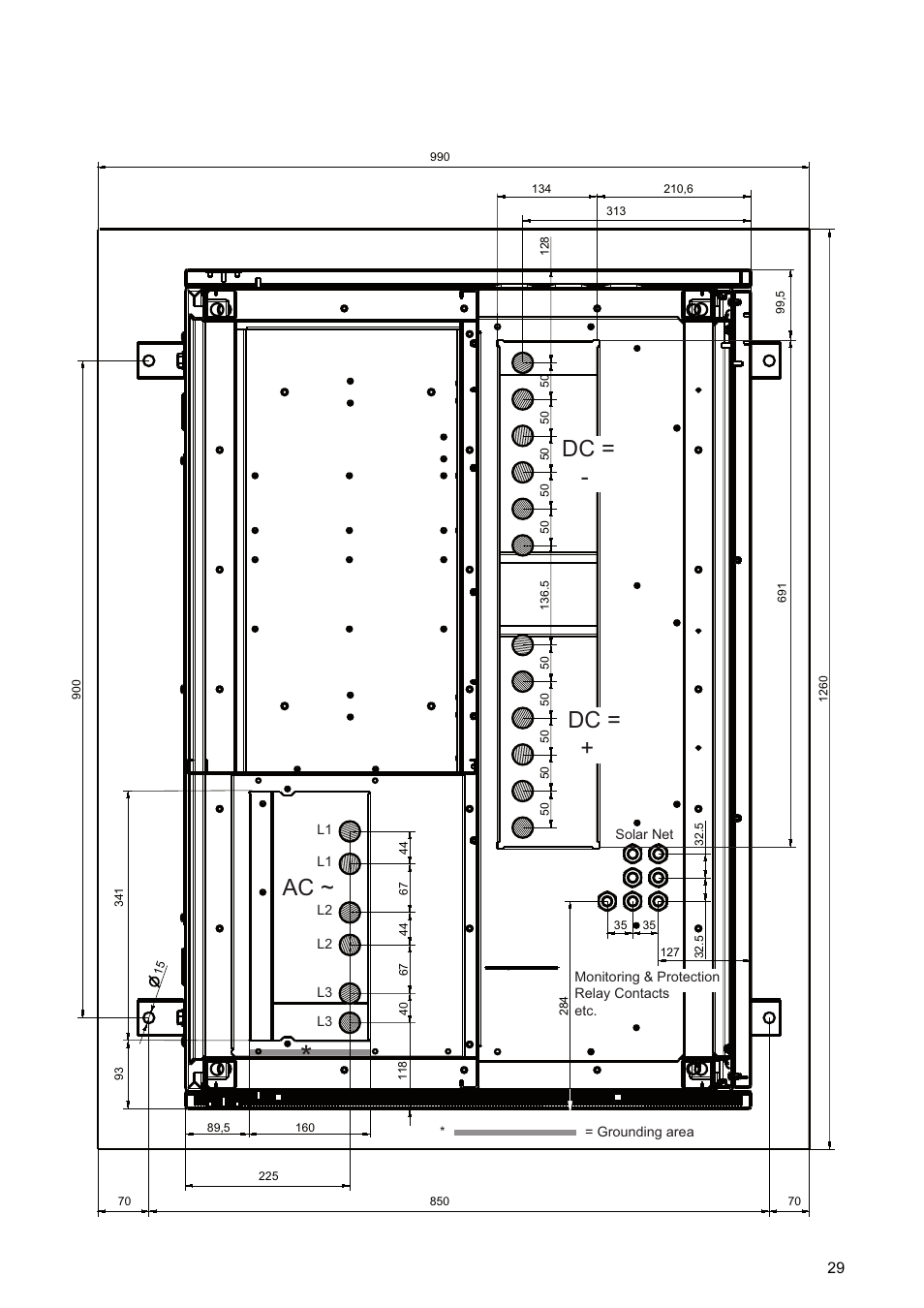 Dc = - dc | Fronius Agilo TL Installation User Manual | Page 31 / 52