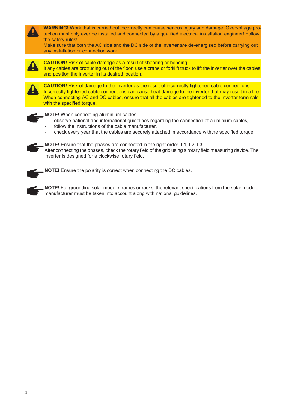 Fronius Agilo TL Installation User Manual | Page 6 / 52