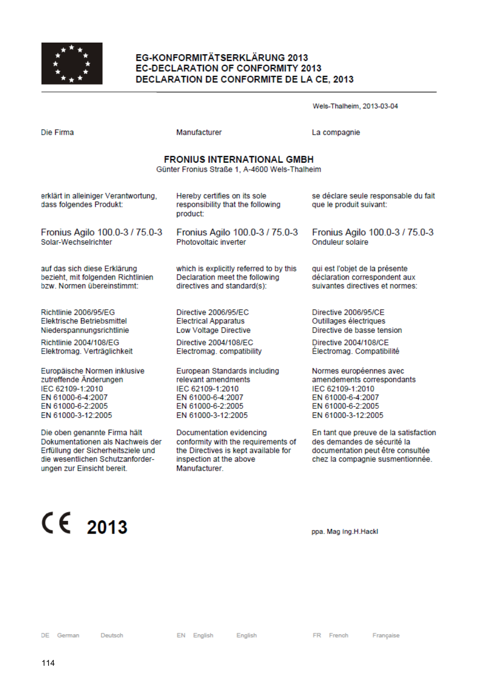 Fronius Agilo 75.0 User Manual | Page 116 / 118