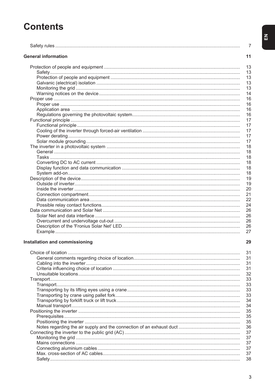 Fronius Agilo 75.0 User Manual | Page 5 / 118