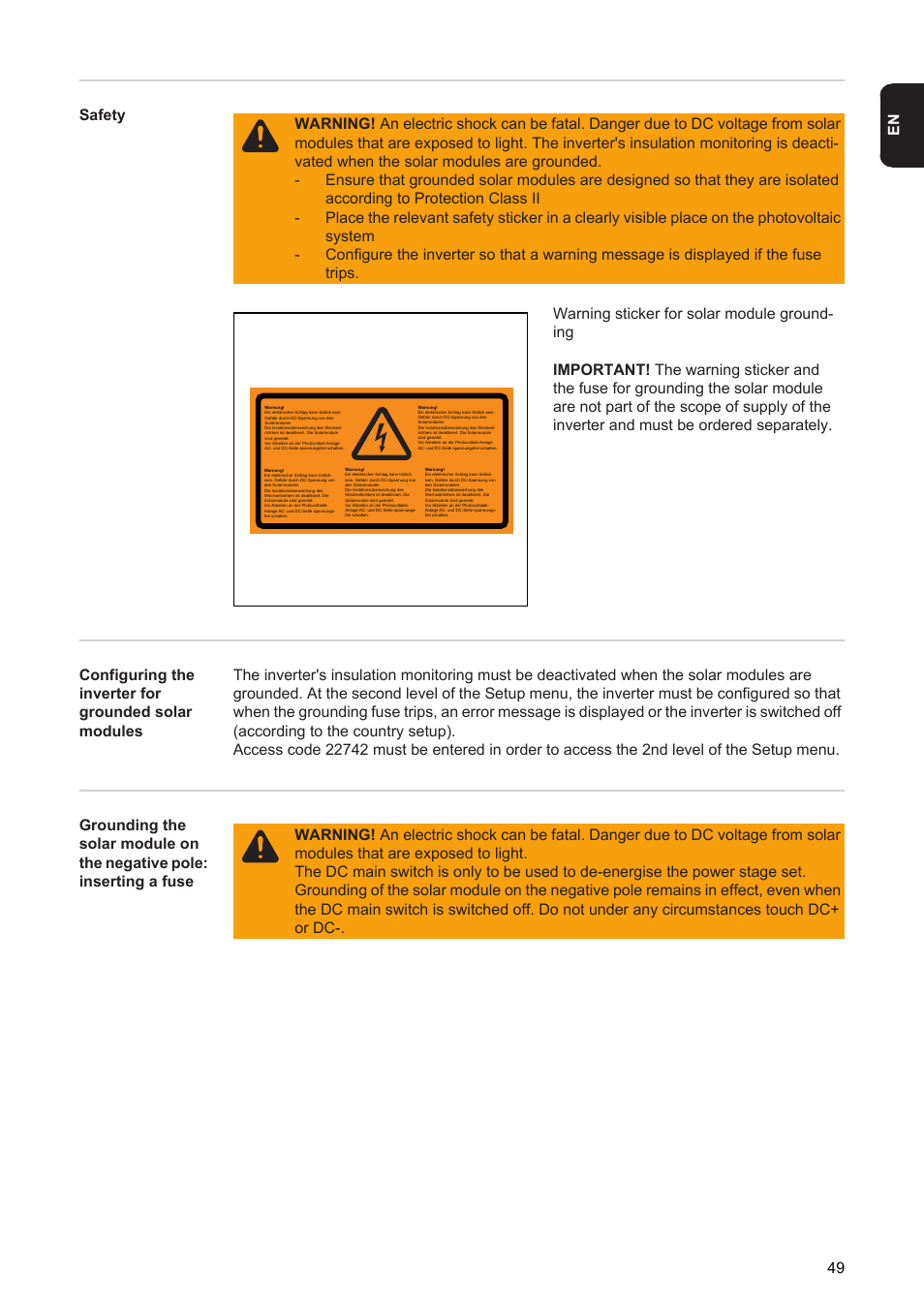 Fronius Agilo 75.0 User Manual | Page 51 / 118