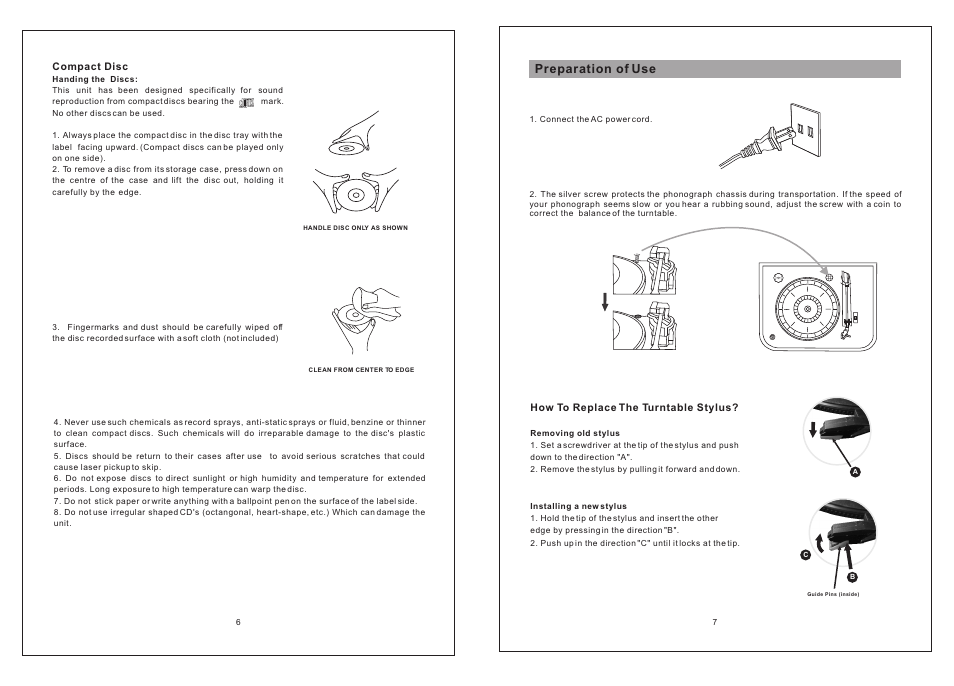 Т³гж 4, Preparation of use | Curtis RCD836 User Manual | Page 4 / 8