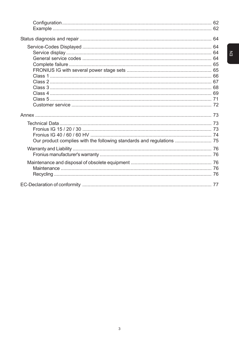 Fronius IG 15 User Manual | Page 11 / 92
