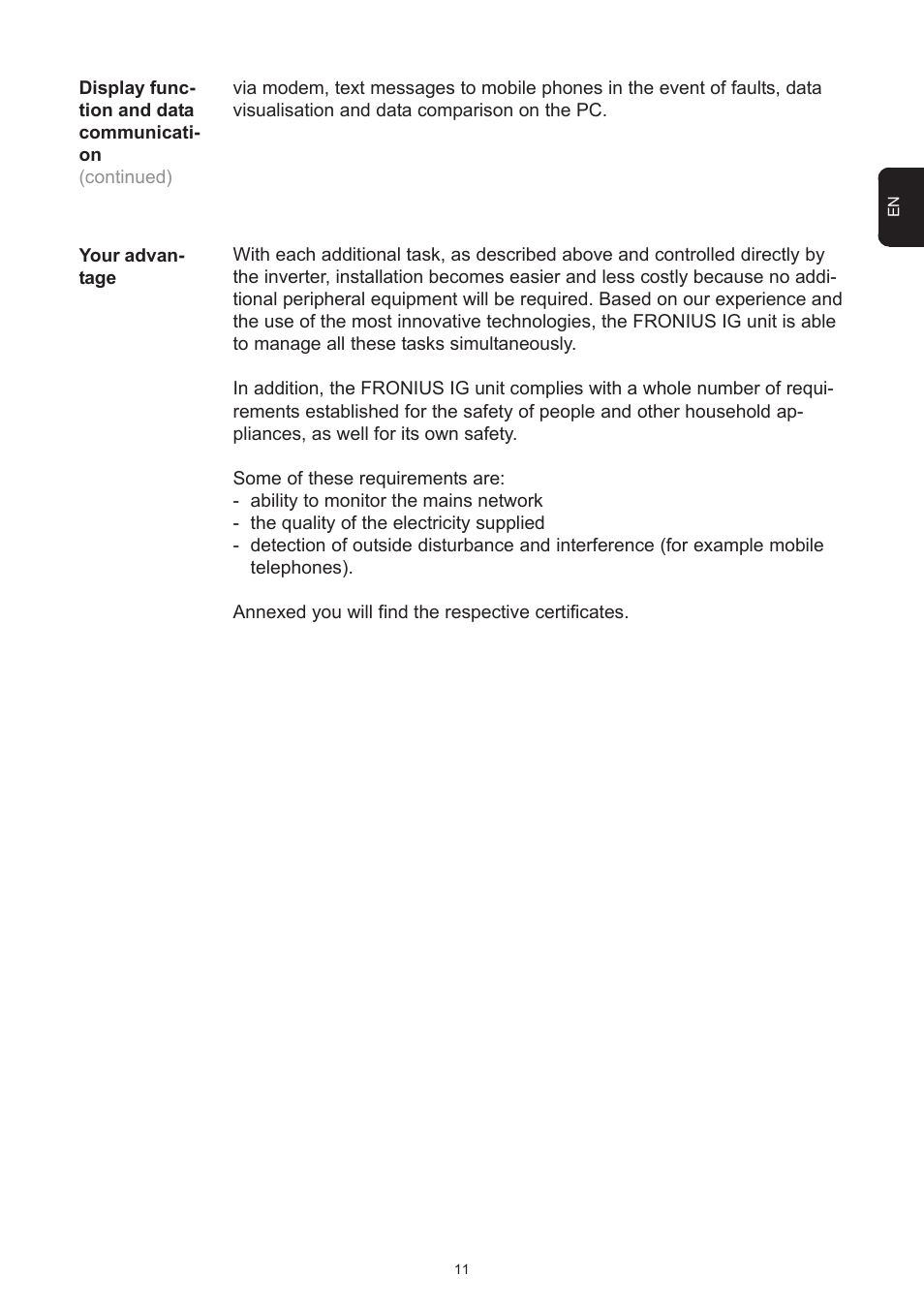 Fronius IG 15 User Manual | Page 19 / 92