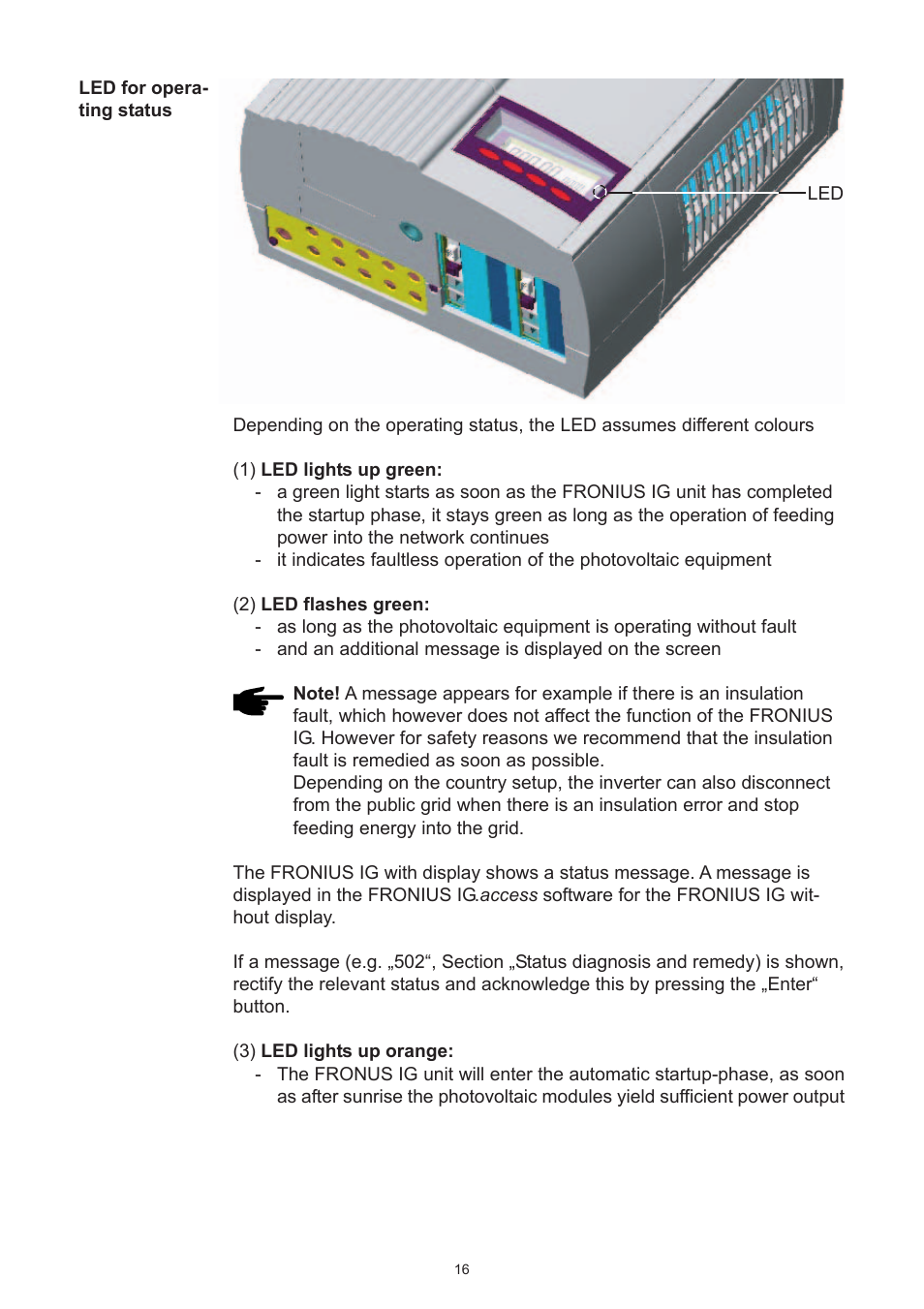 Fronius IG 15 User Manual | Page 24 / 92