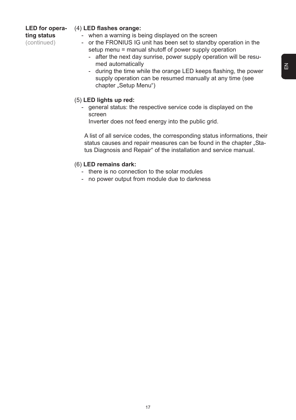 Fronius IG 15 User Manual | Page 25 / 92