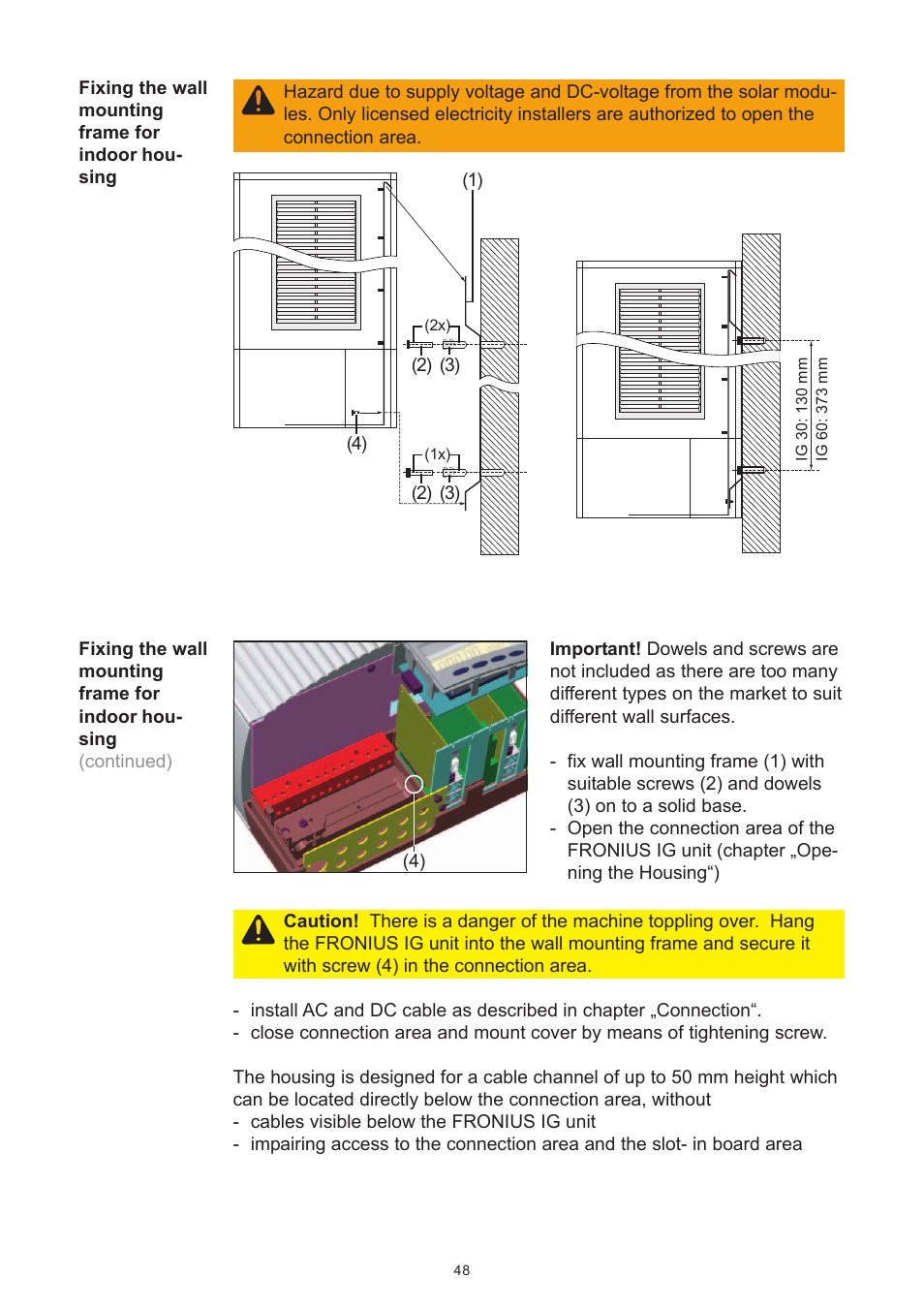 Fronius IG 15 User Manual | Page 56 / 92