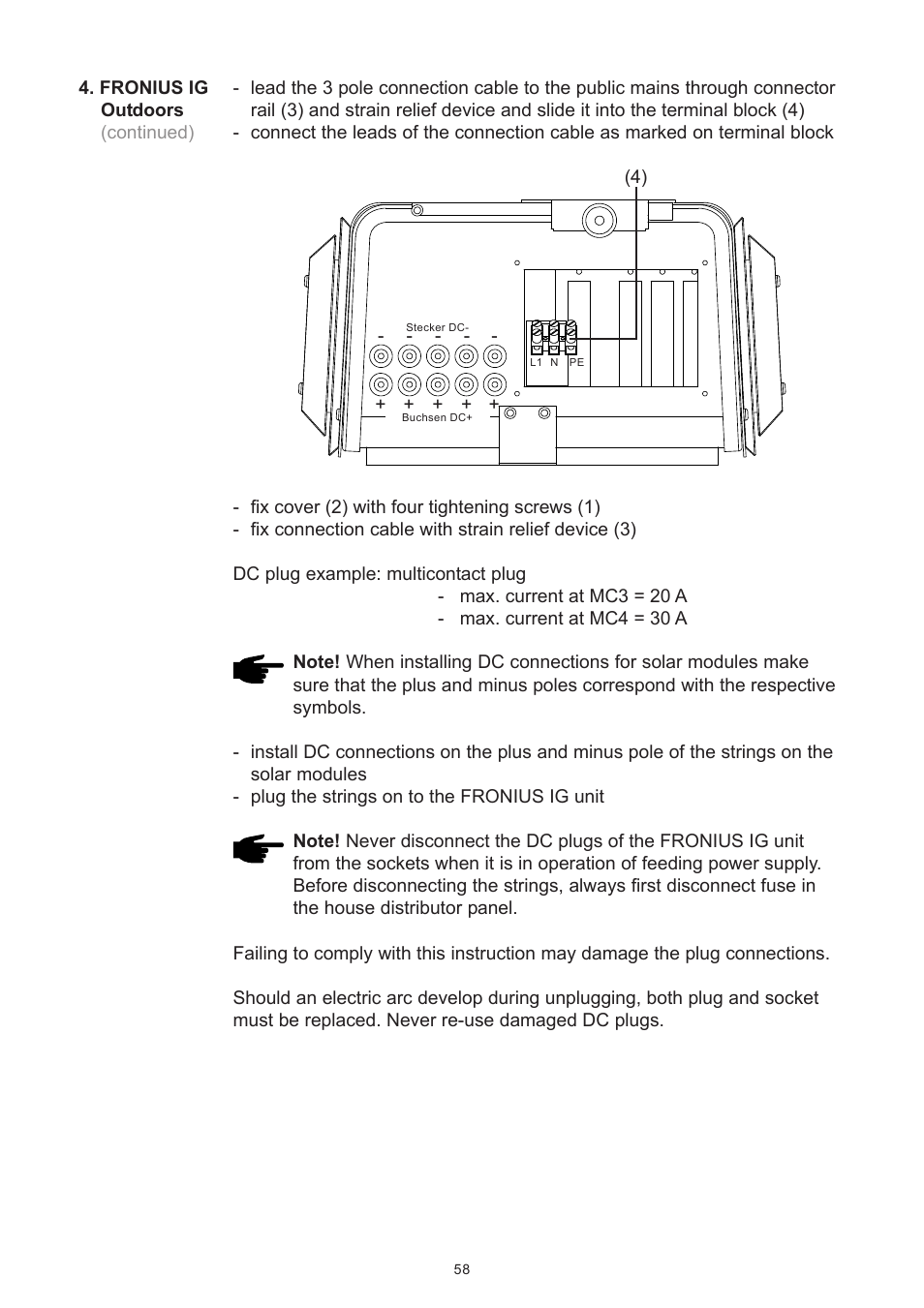 Fronius IG 15 User Manual | Page 66 / 92