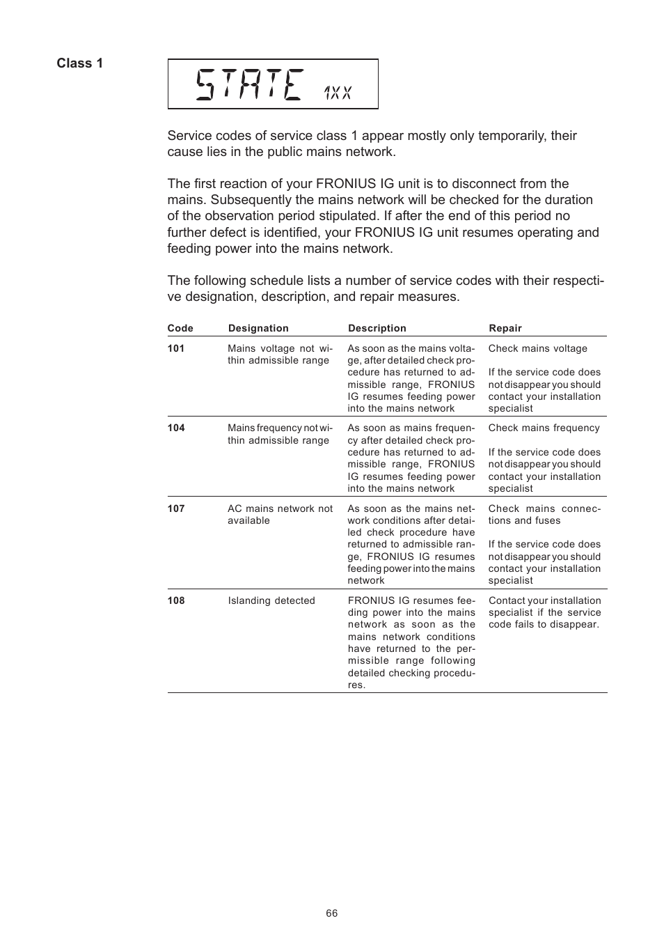 Fronius IG 15 User Manual | Page 74 / 92