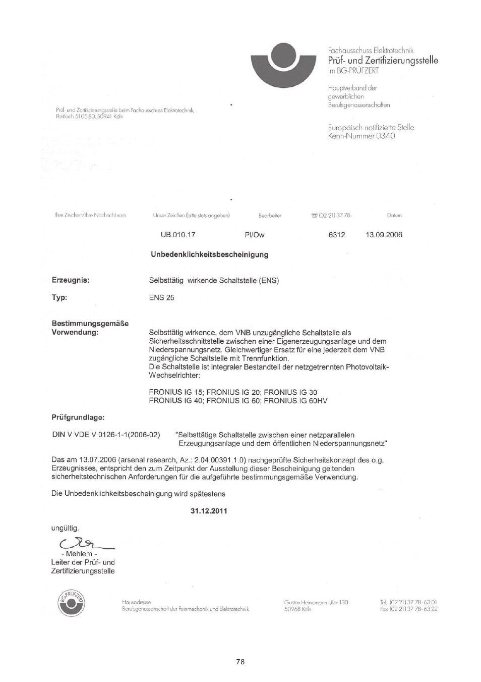 Fronius IG 15 User Manual | Page 86 / 92