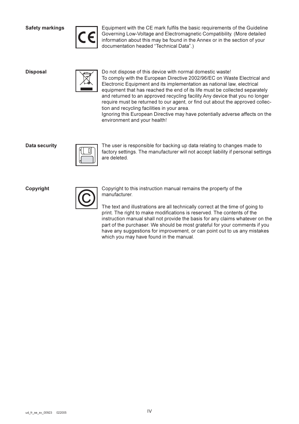 Fronius IG 300 User Manual | Page 8 / 80