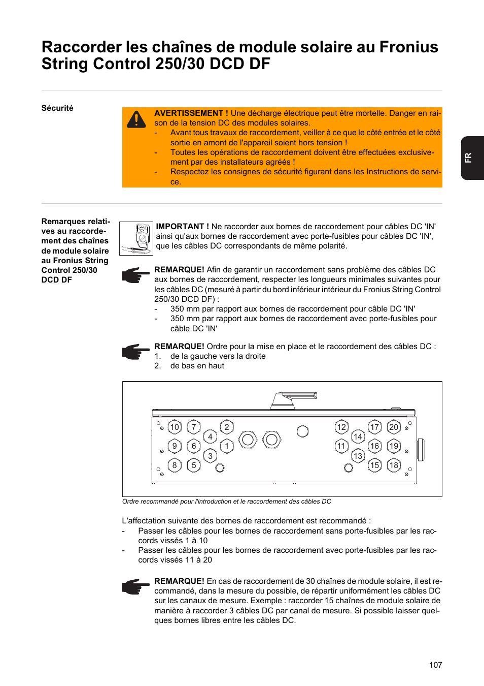 Fronius String Control 250/30 DCD DF User Manual | Page 109 / 132