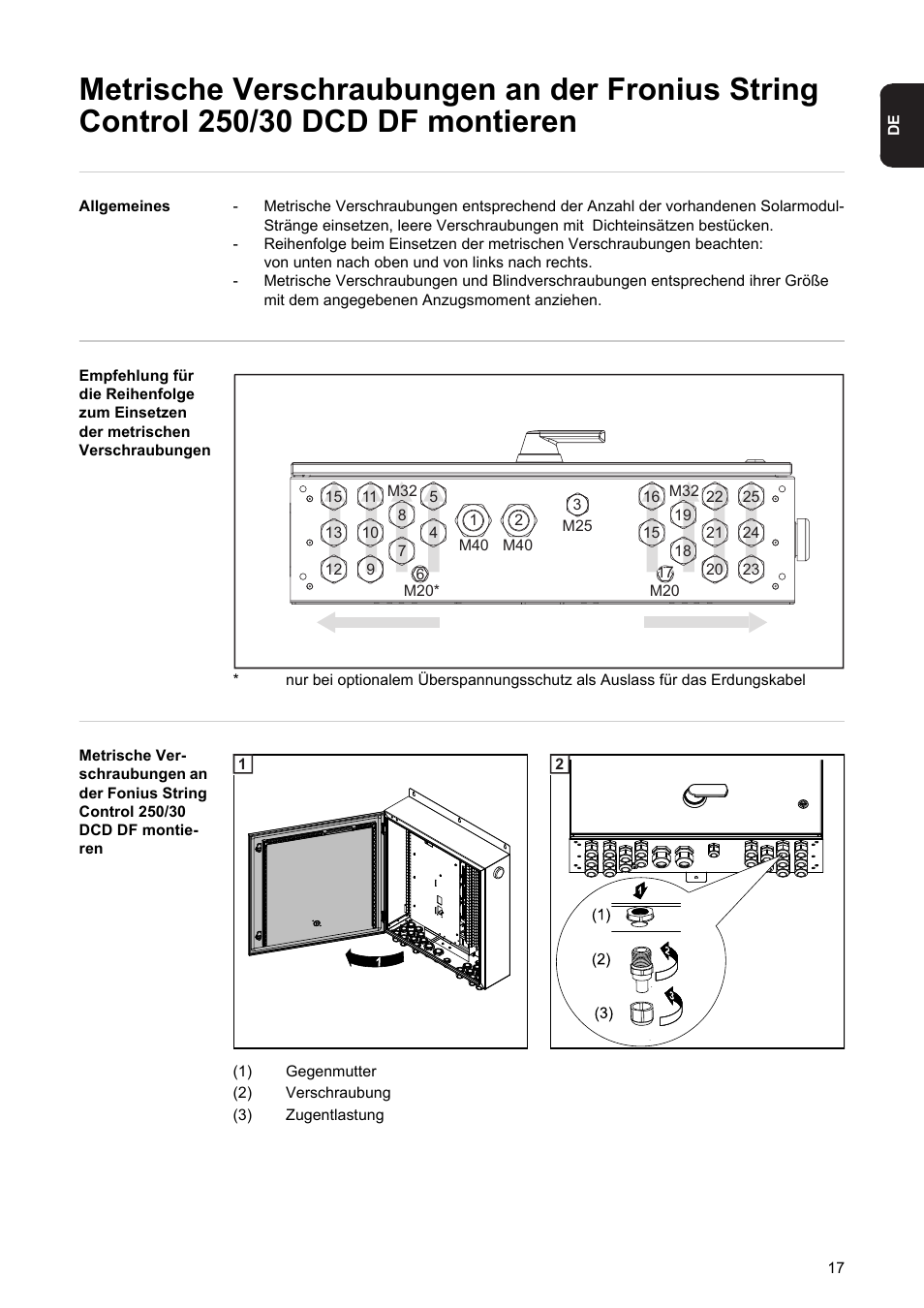 Fronius String Control 250/30 DCD DF User Manual | Page 19 / 132