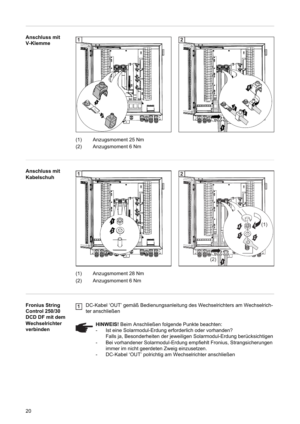 Fronius String Control 250/30 DCD DF User Manual | Page 22 / 132