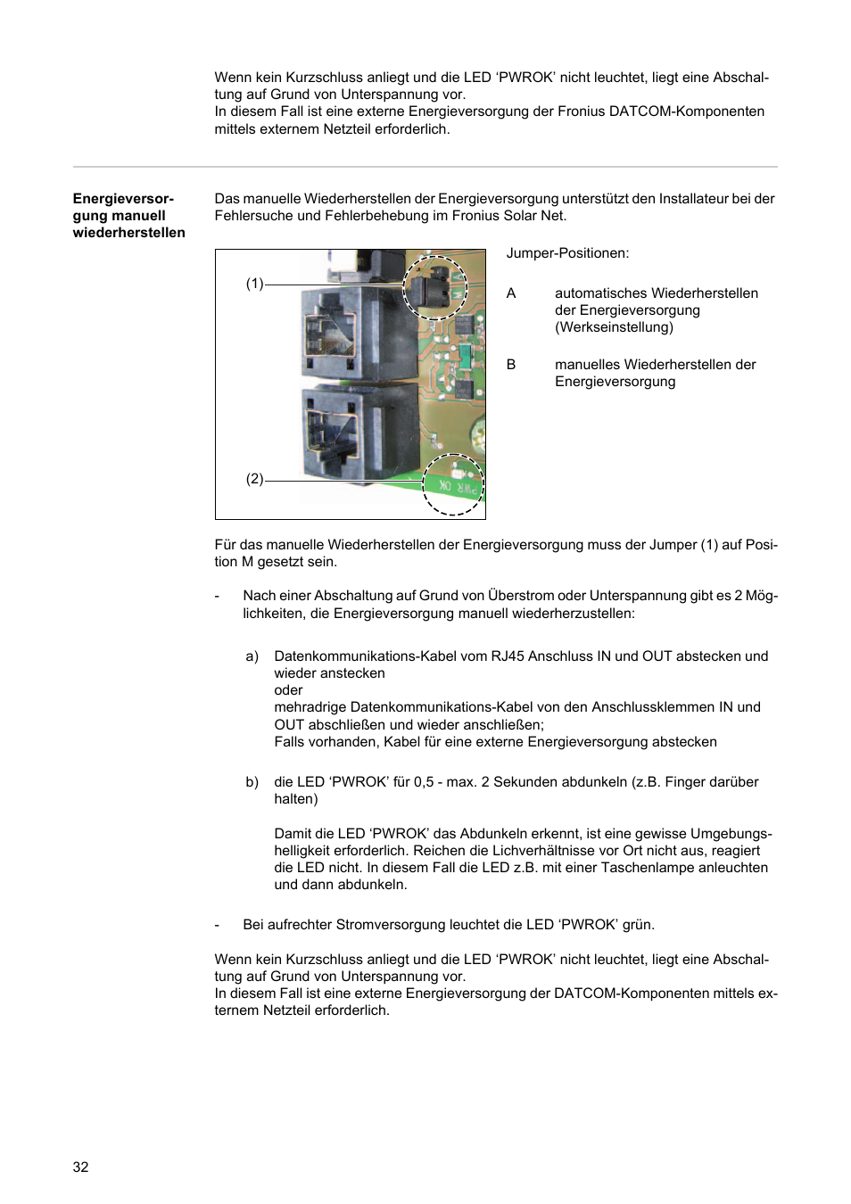 Fronius String Control 250/30 DCD DF User Manual | Page 34 / 132