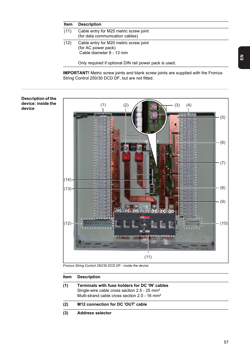 Fronius String Control 250/30 DCD DF User Manual | Page 59 / 132