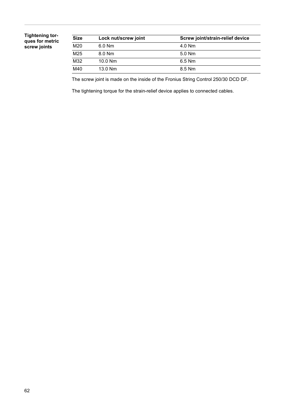 Fronius String Control 250/30 DCD DF User Manual | Page 64 / 132