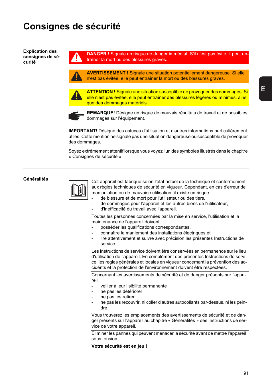 Consignes de sécurité | Fronius String Control 250/30 DCD DF User Manual | Page 93 / 132