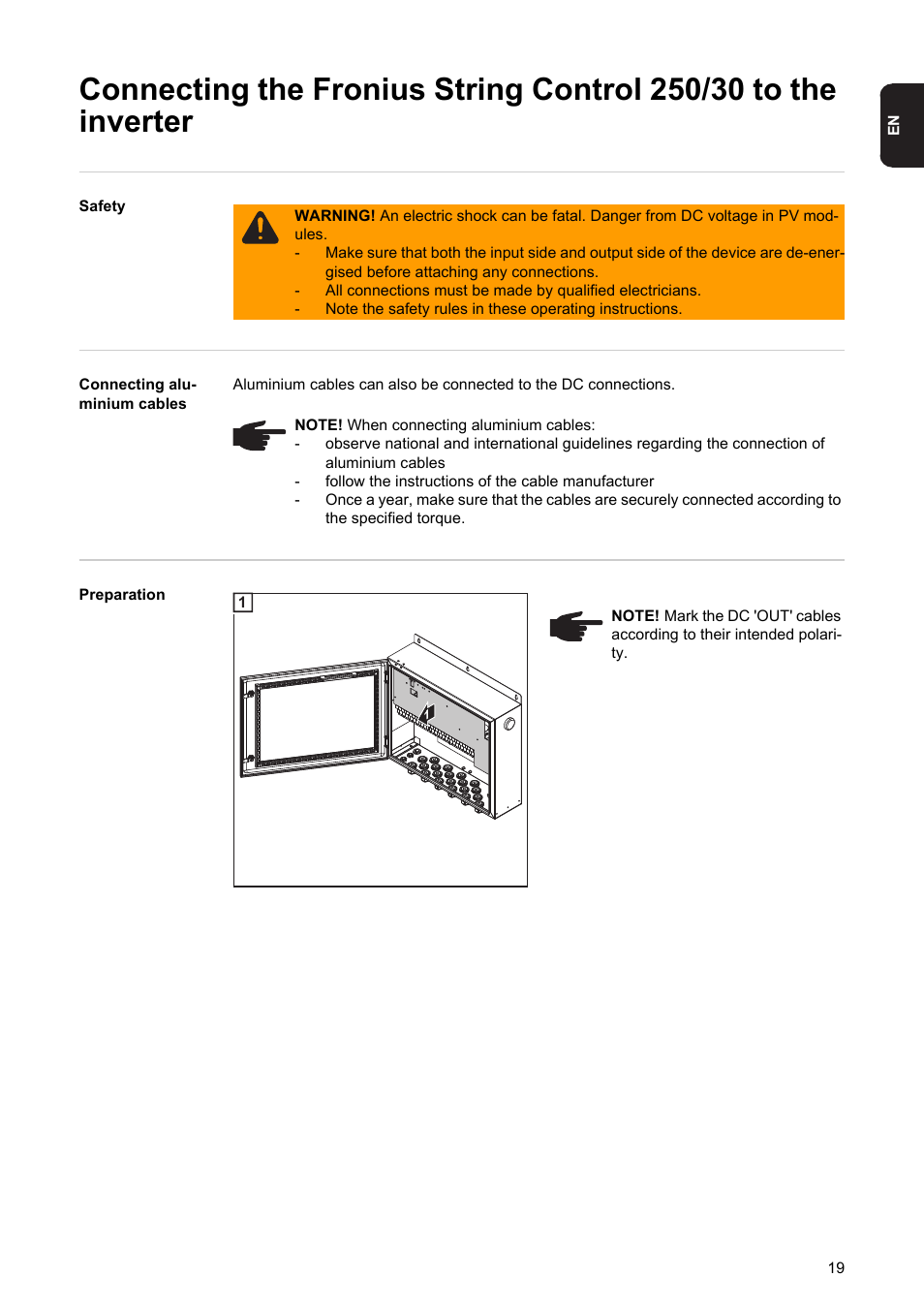 Fronius String Control 250/30 User Manual | Page 21 / 46