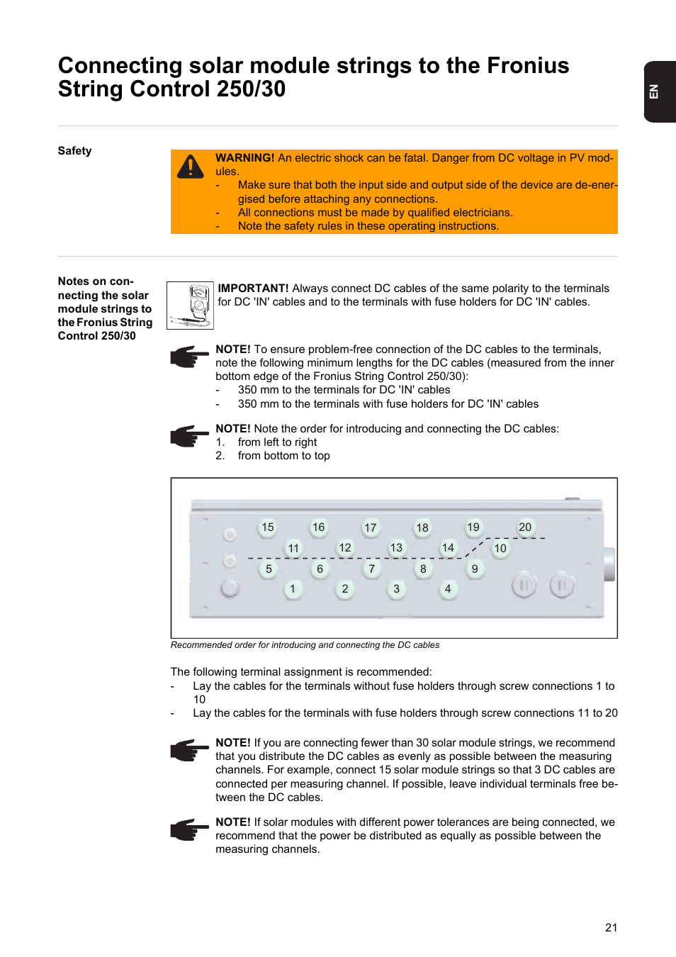 Fronius String Control 250/30 User Manual | Page 23 / 46