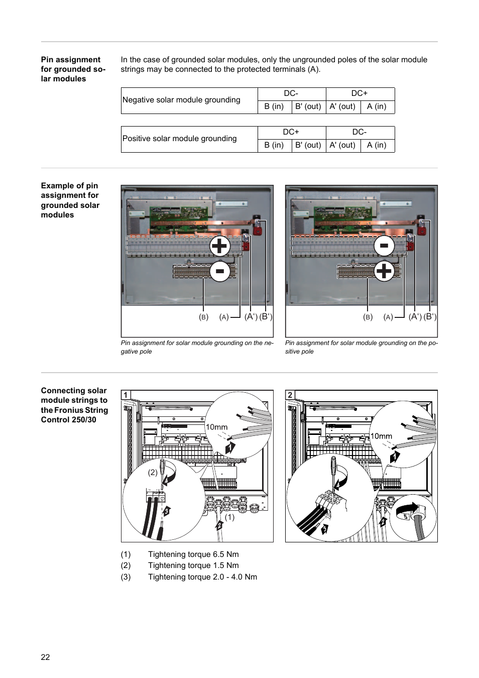 Fronius String Control 250/30 User Manual | Page 24 / 46