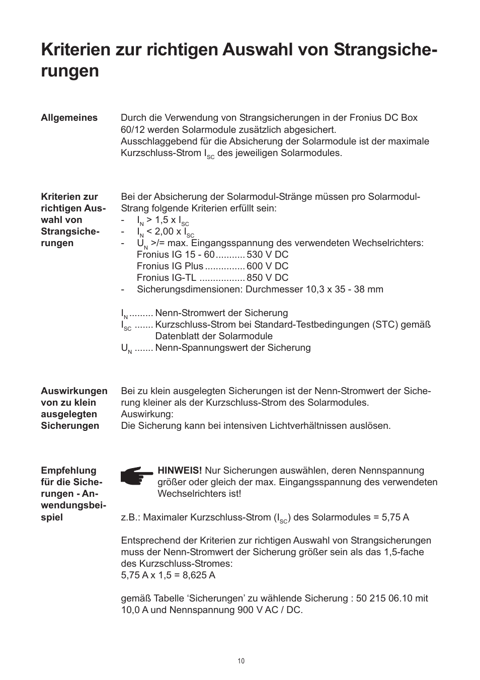 Fronius DC Box 60/12 User Manual | Page 14 / 135
