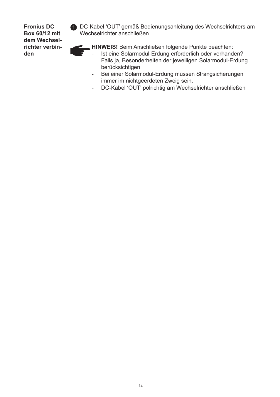 Fronius DC Box 60/12 User Manual | Page 18 / 135