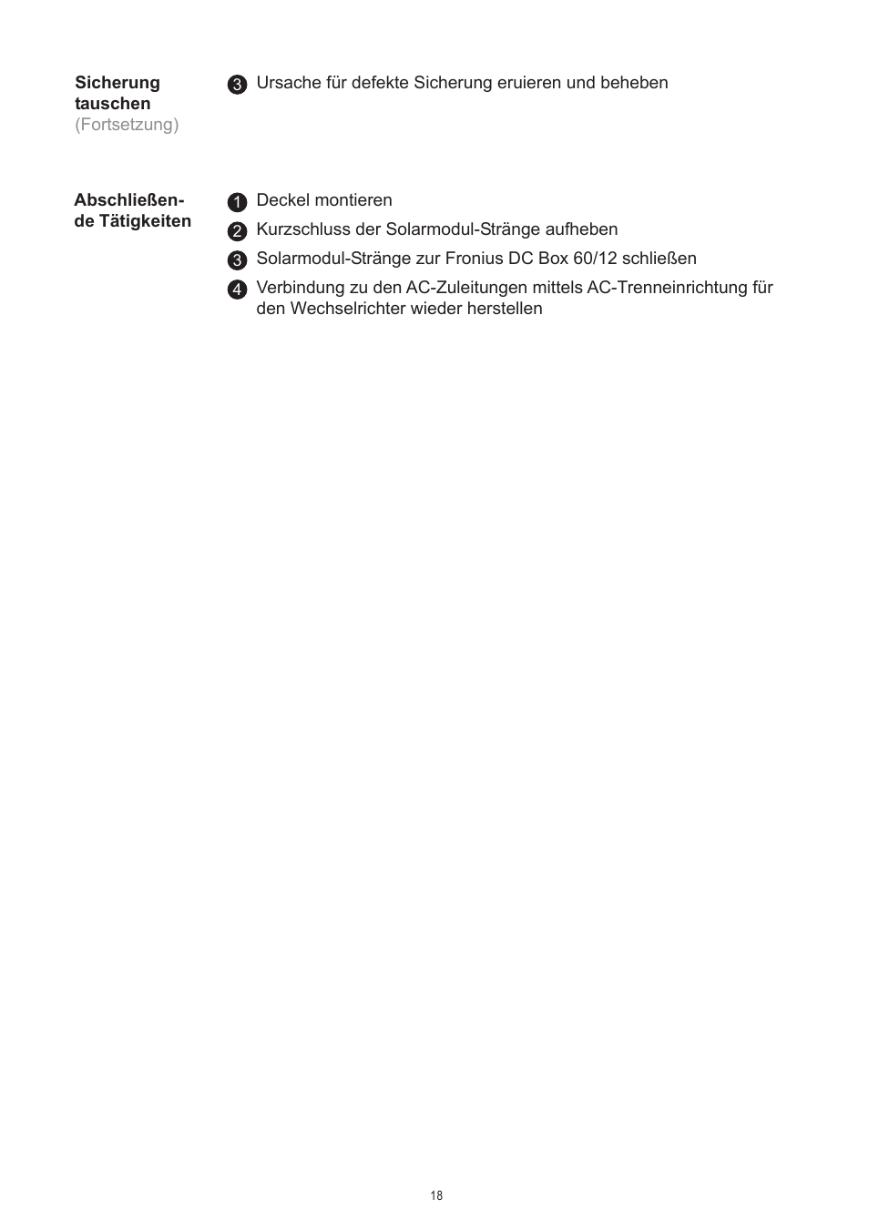 Fronius DC Box 60/12 User Manual | Page 22 / 135