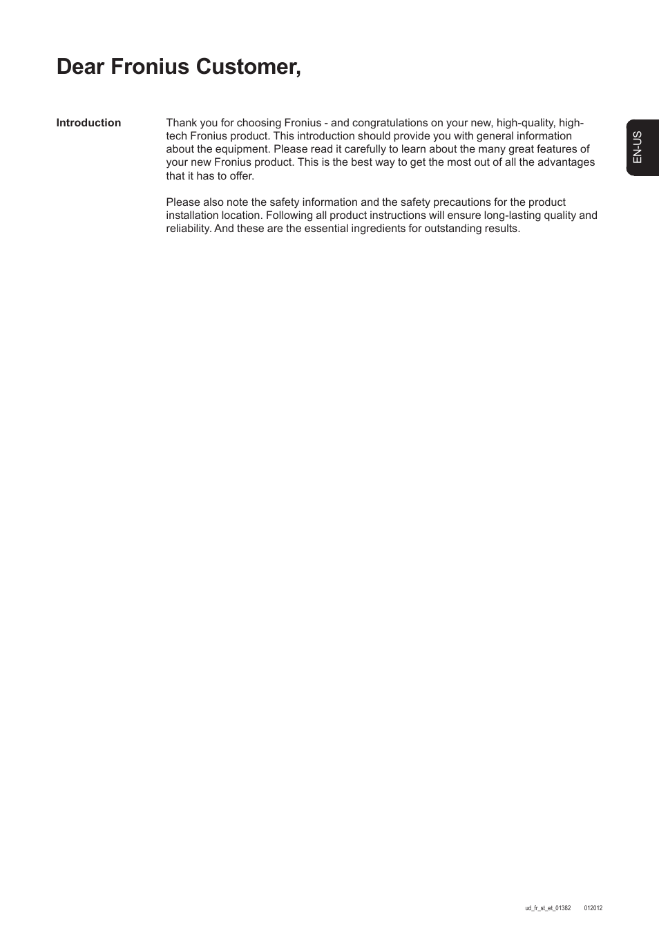 Dear fronius customer | Fronius DC Box 60/12 User Manual | Page 25 / 135