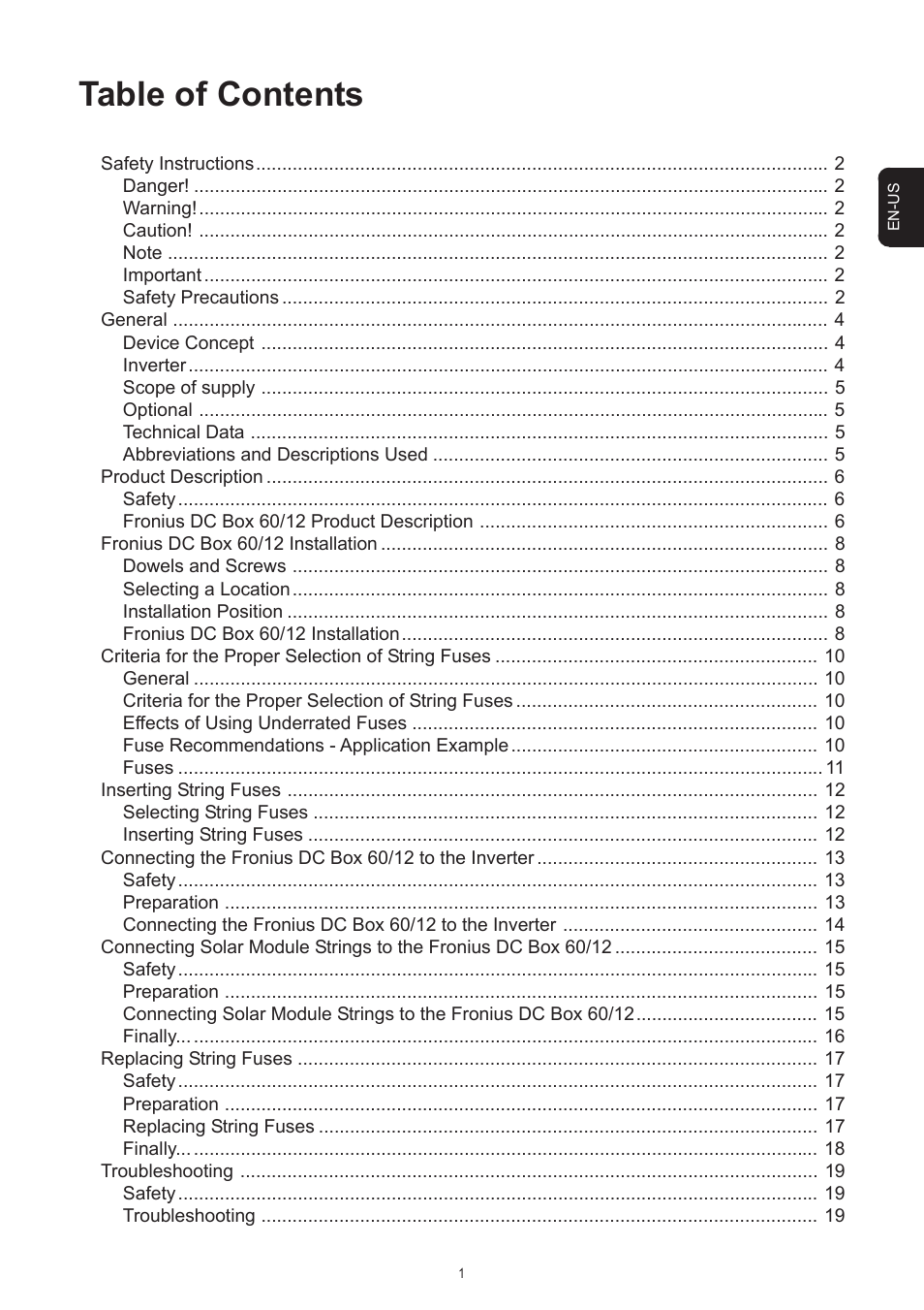 Fronius DC Box 60/12 User Manual | Page 27 / 135
