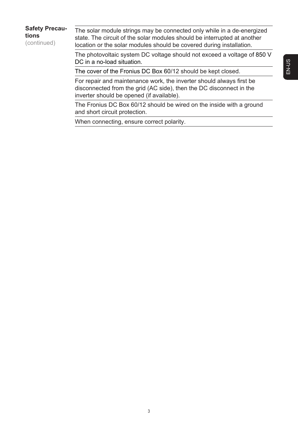 Fronius DC Box 60/12 User Manual | Page 29 / 135