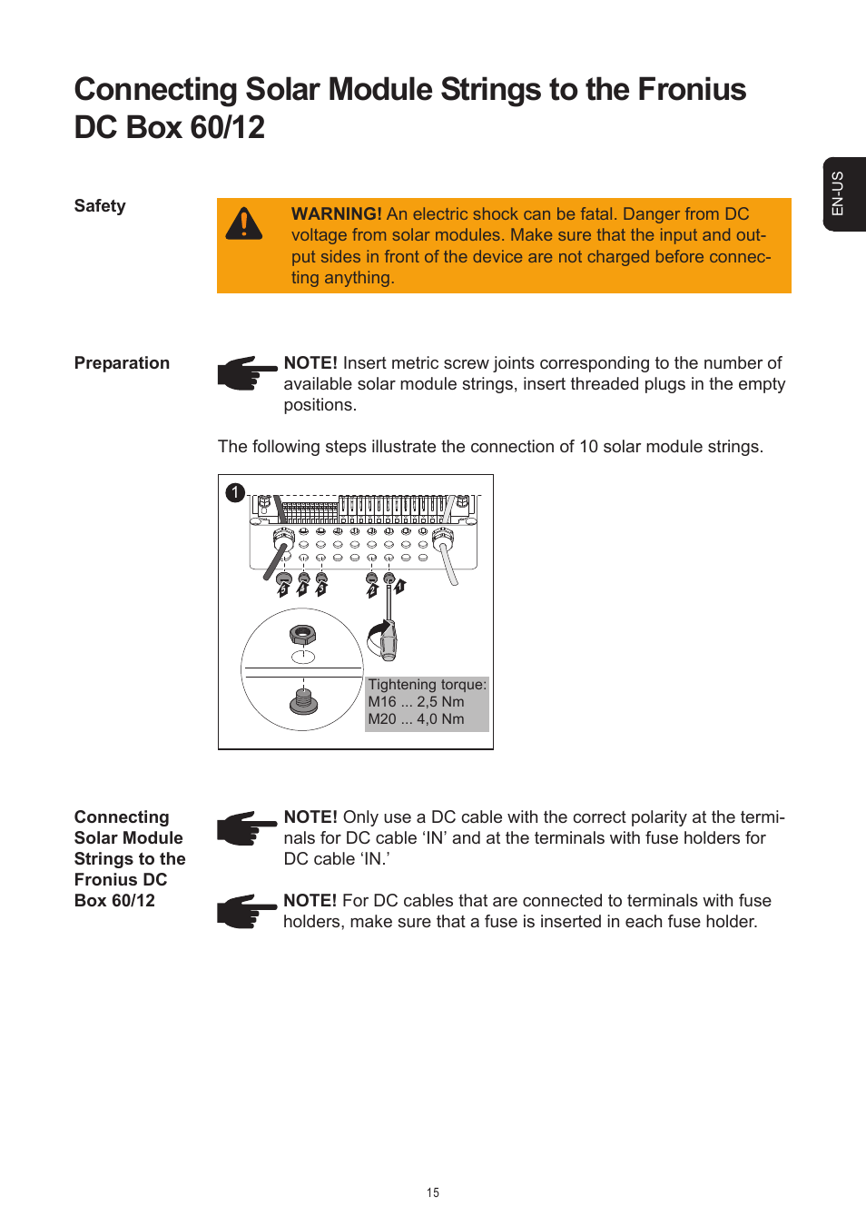 Fronius DC Box 60/12 User Manual | Page 41 / 135