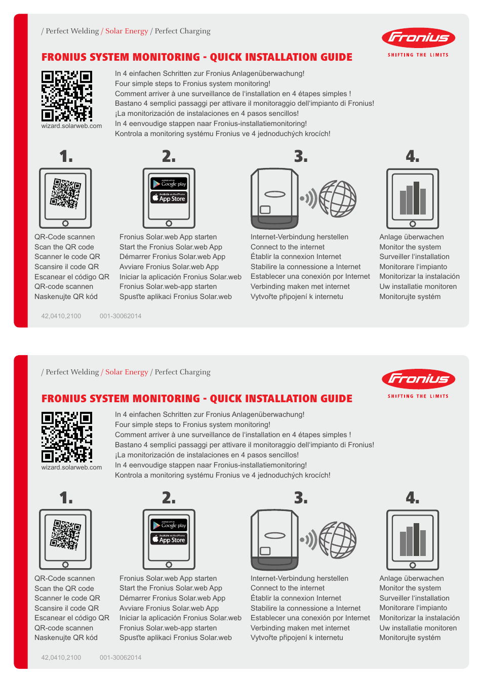 Fronius Datamanager 2.0 Quick Start User Manual | 2 pages