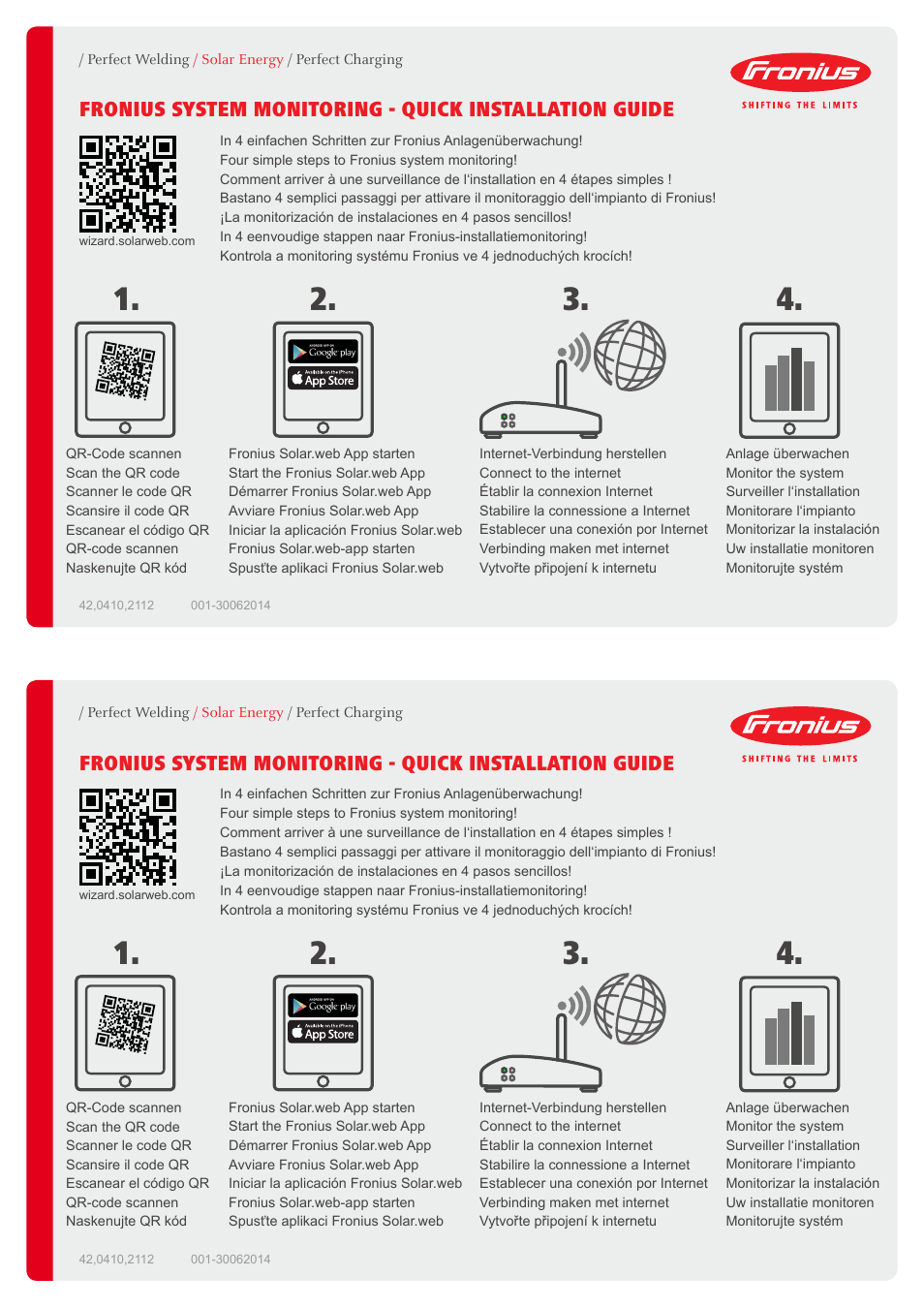 Fronius Datamanager 2.0 Quick Start User Manual | 2 pages