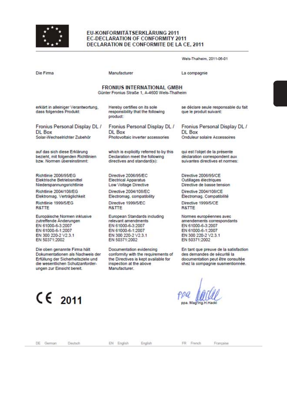 Fronius Personal Display DL User Manual | Page 129 / 174