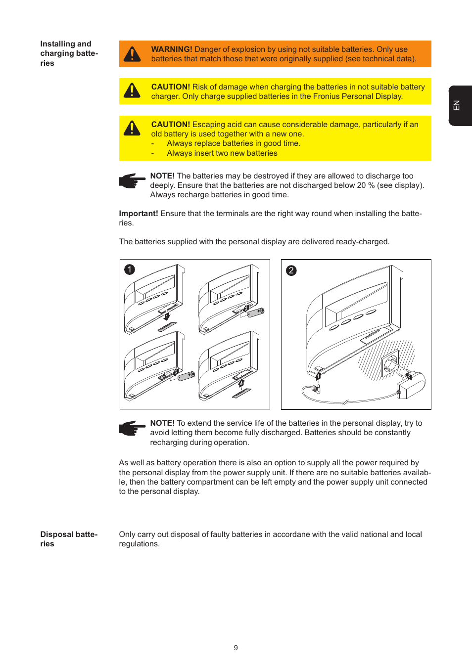 Fronius Personal Display User Manual | Page 13 / 100
