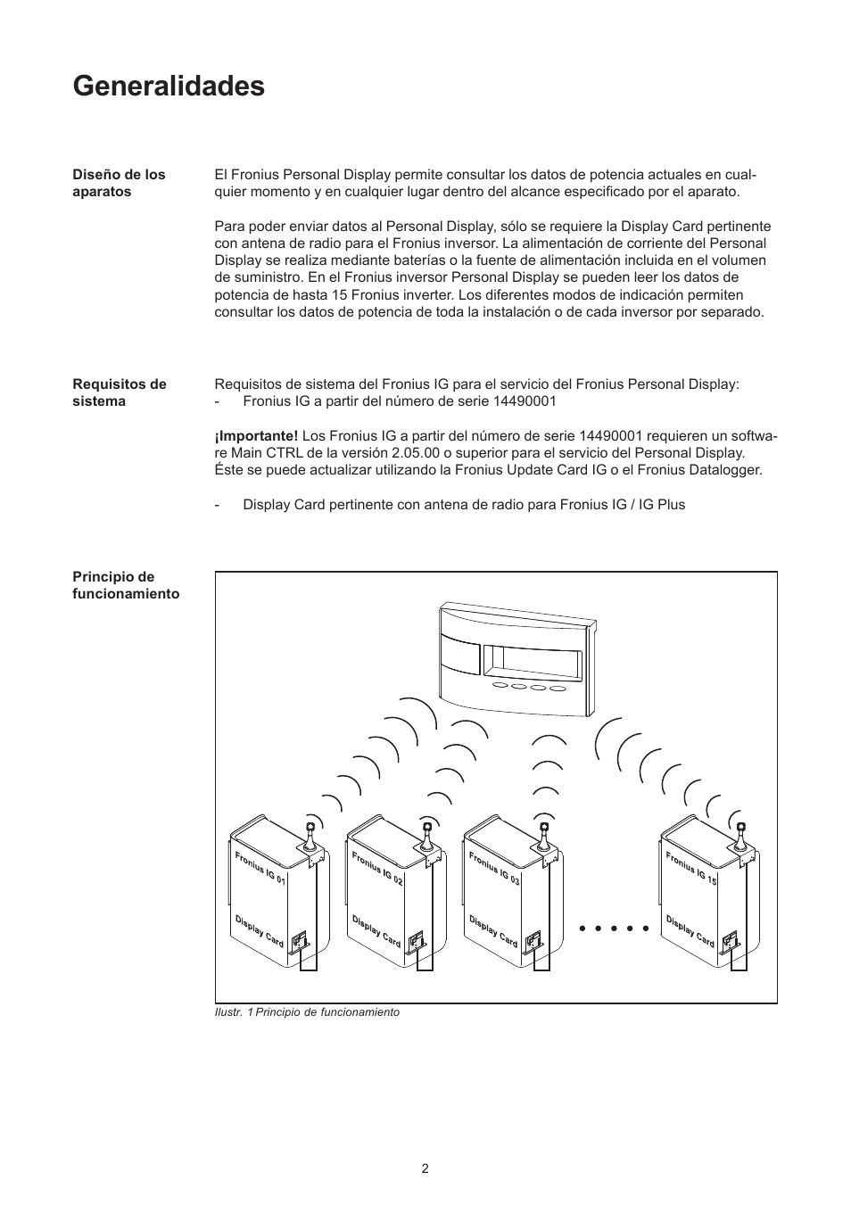 Generalidades | Fronius Personal Display User Manual | Page 30 / 100