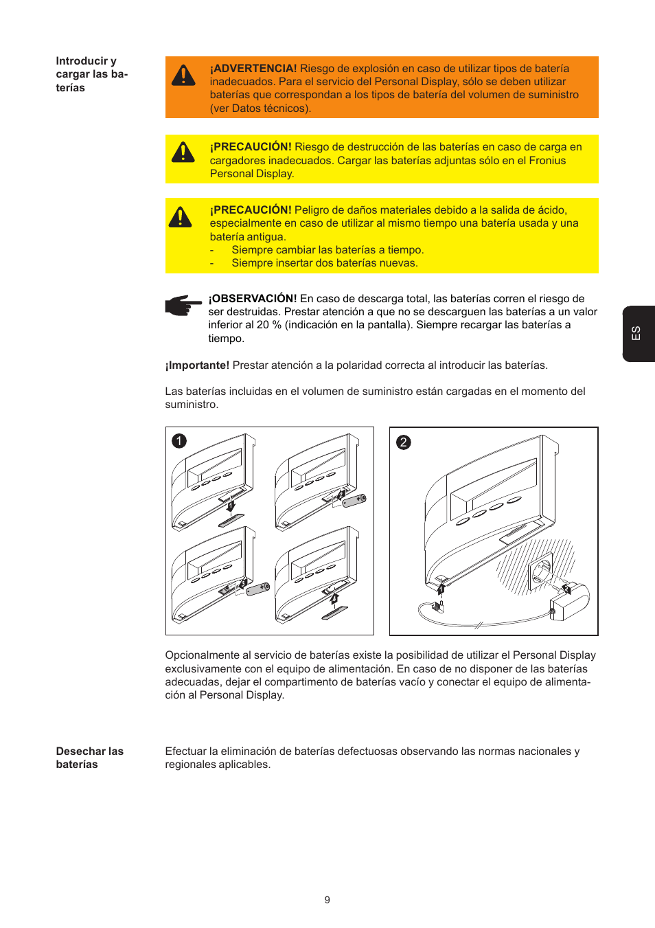 Fronius Personal Display User Manual | Page 37 / 100