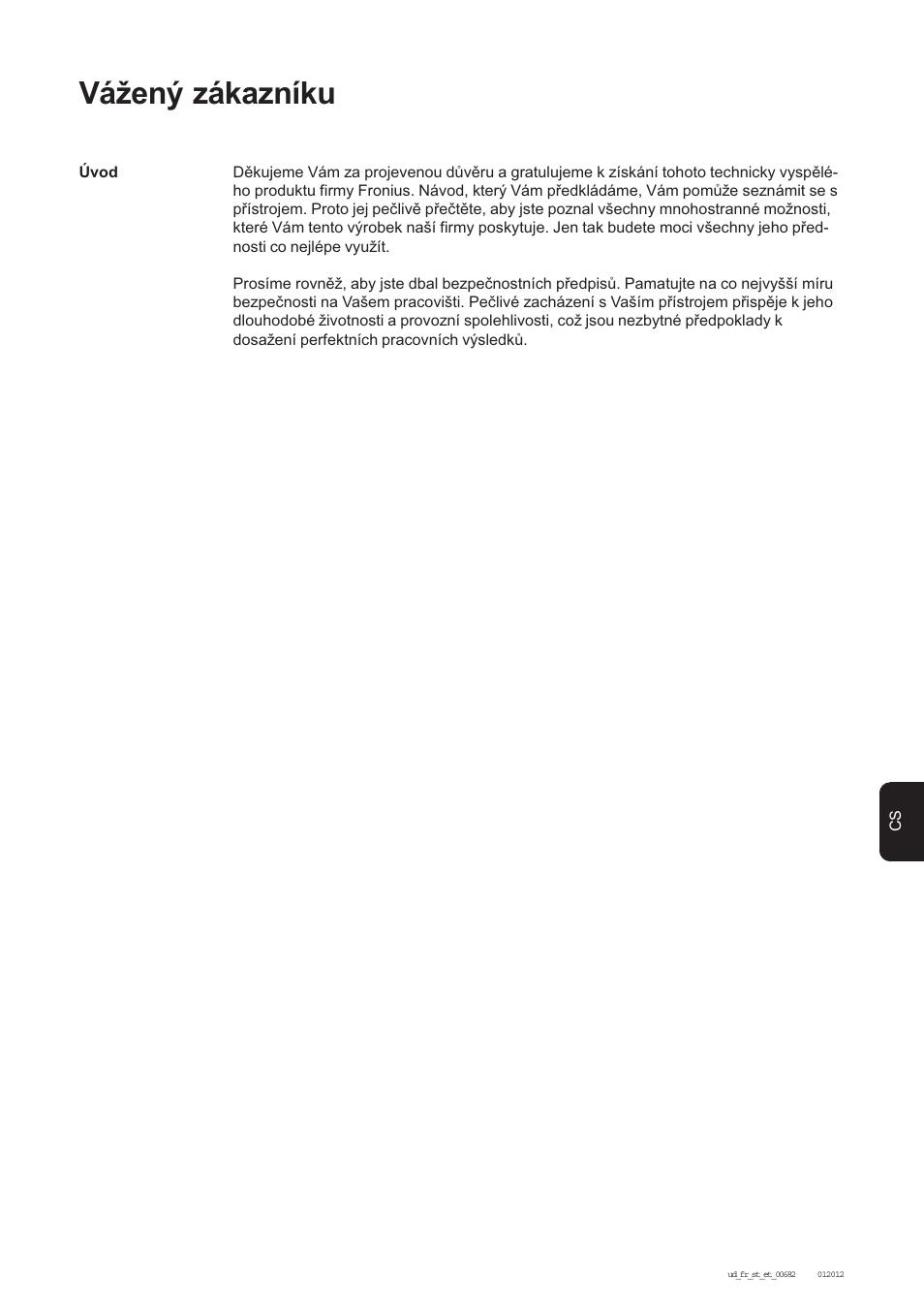 Vážený zákazníku | Fronius Personal Display User Manual | Page 51 / 100