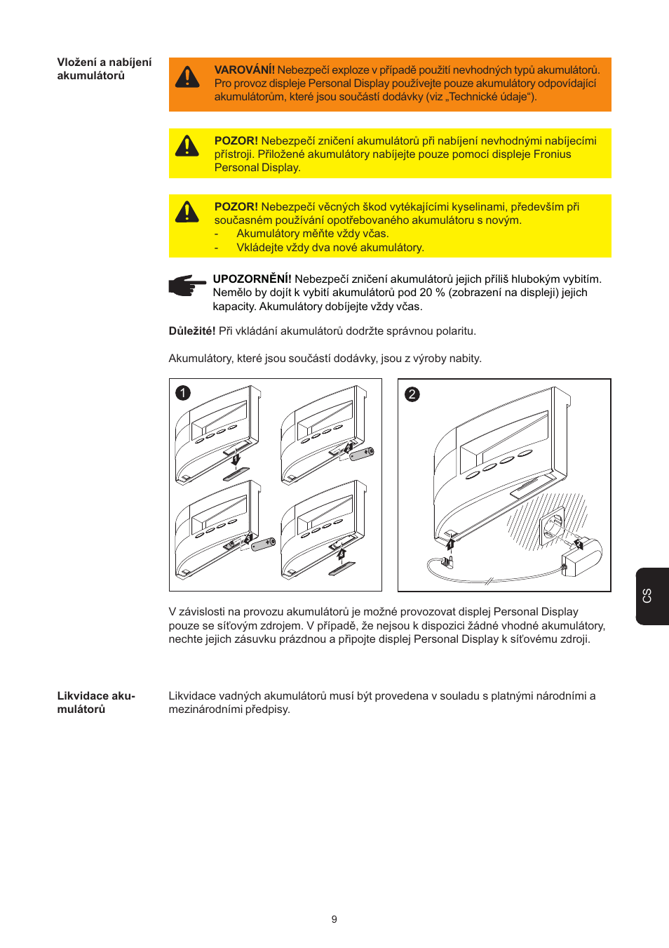 Fronius Personal Display User Manual | Page 61 / 100