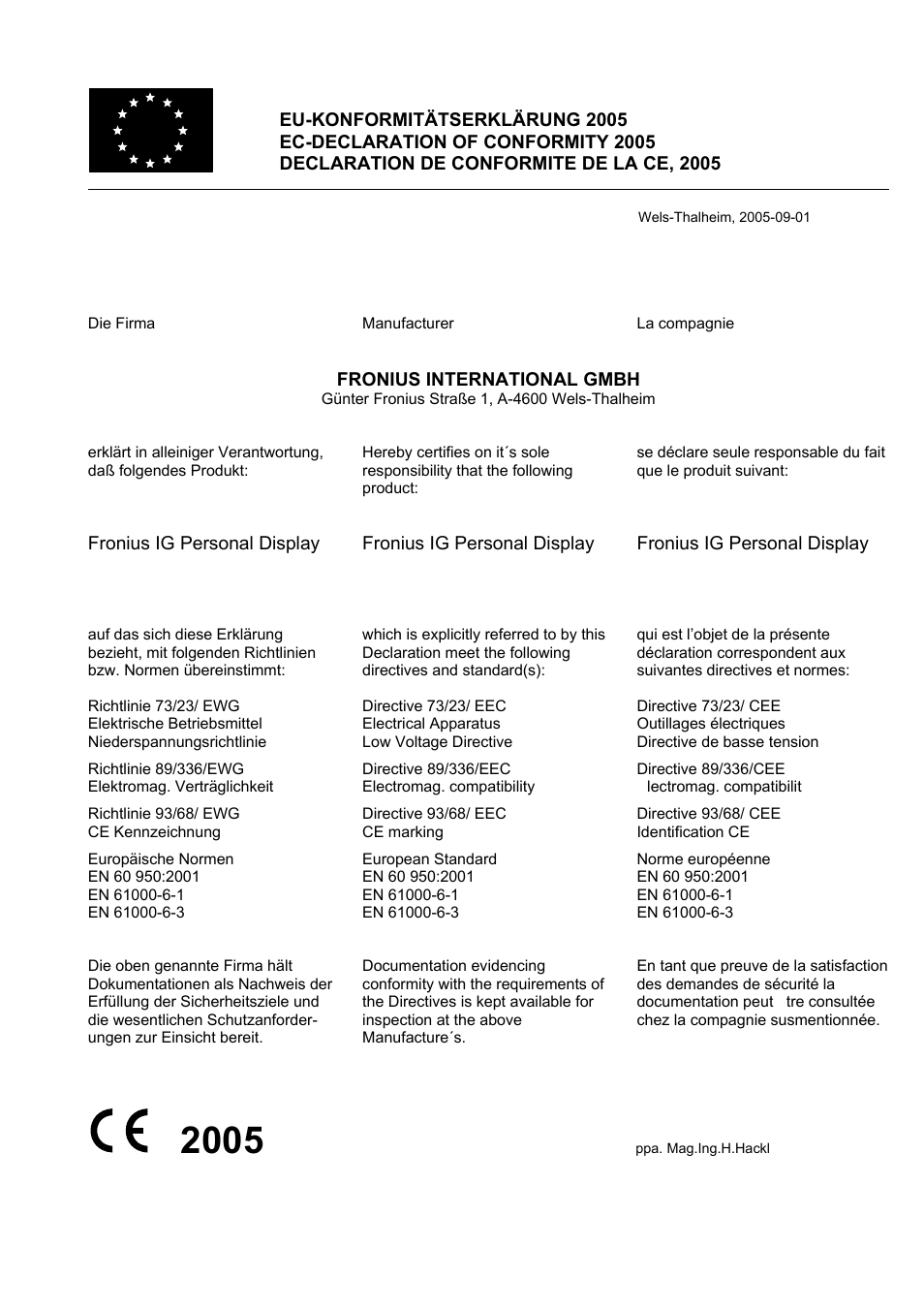 Fronius Personal Display User Manual | Page 99 / 100