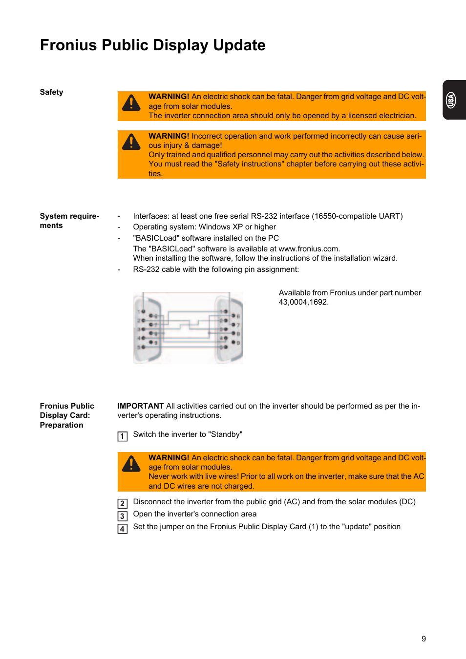 Fronius public display update | Fronius Public Display Update User Manual | Page 11 / 38