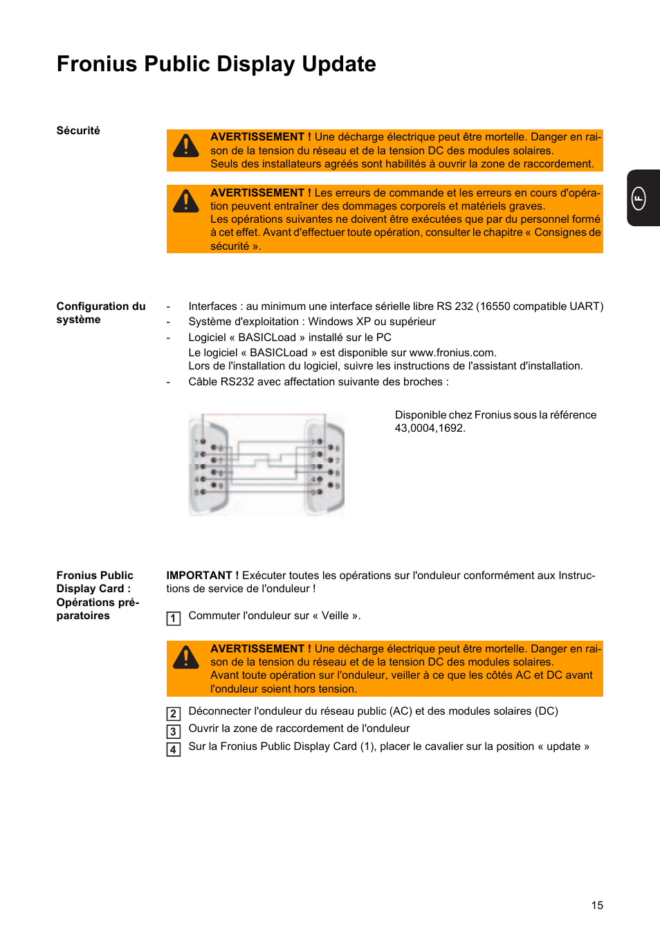 Fronius public display update | Fronius Public Display Update User Manual | Page 17 / 38